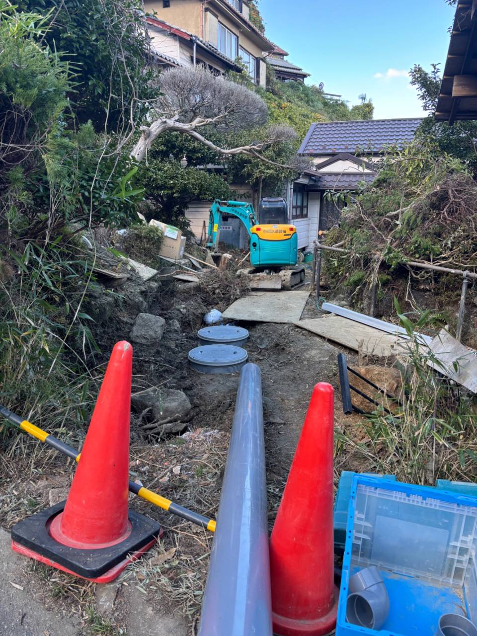 浄化槽工事及び宅内配管工事　設備工事